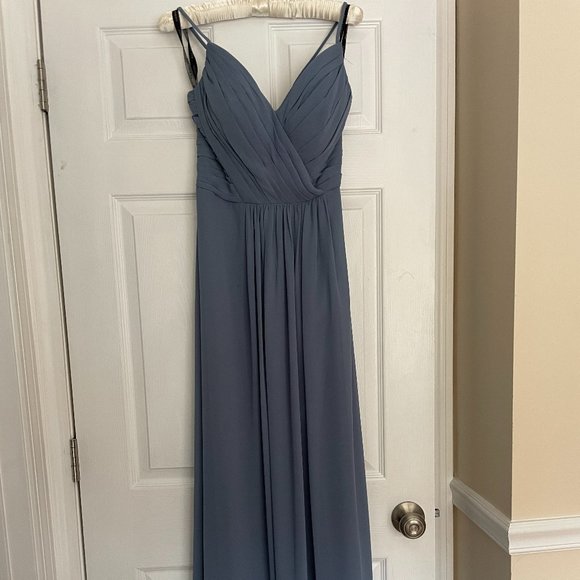Bill Levkoff RN82955 Bridesmaid Dress Light Blue - Picture 1 of 4